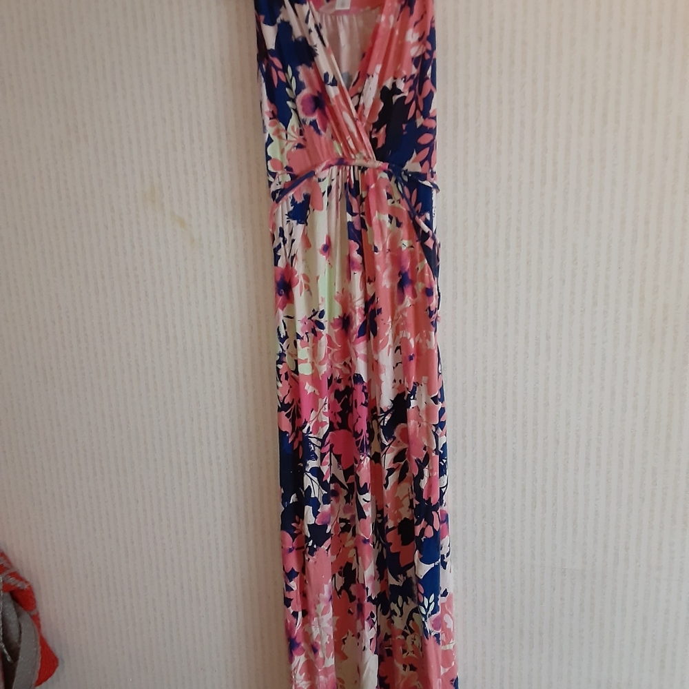 Maternity long maxi dress